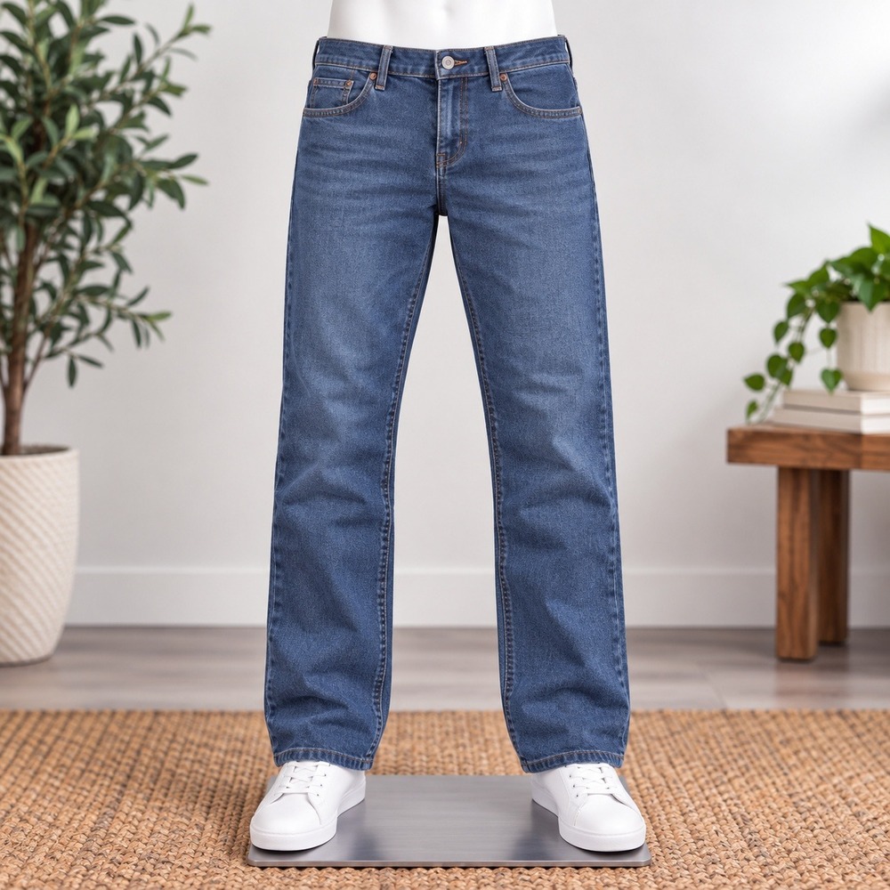 Tommy Hilfiger Straight Leg Jeans Womens 14 Dark Wash Stretch Denim Blue